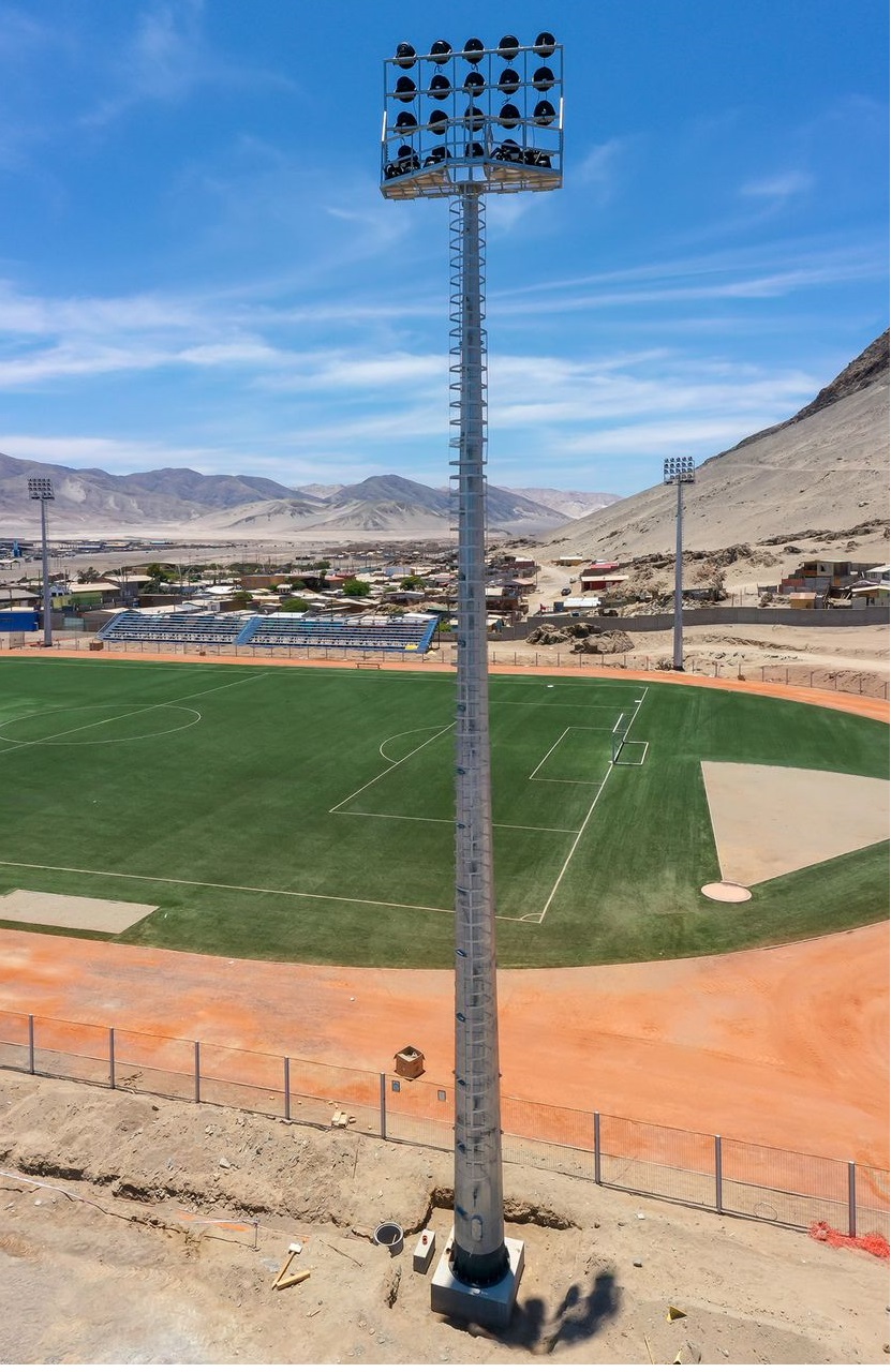 Proyecto Mecánica de suelos y Estructural Torres de Iluminación Estadio Chañaral